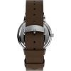 imageTimex Mens Waterbury Classic 40mm Watch  Brown Strap White Dial Stainless Steel Case