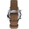 imageTimex Mens Waterbury Classic Chrono 40mm Stainless Steel Quartz Dress Watch with Leather StrapBrown