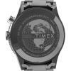 imageTimex Mens Waterbury Traditional GMT 39mm Watch  Stainless Steel Bracelet Black Dial Stainless Steel Case