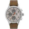 imageTimex Mens Expedition Sierra Chronograph 42mm Watch  Brown Strap Gray Dial Stainless Steel Case