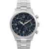 imageTimex Mens Waterbury Chronograph 42mm Watch  Stainless Steel Bracelet Black Dial Stainless Steel CaseStainless Steel