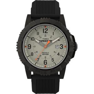 imageTimex Mens Expedition Ridge 45mm WatchBlackGunmetalTan