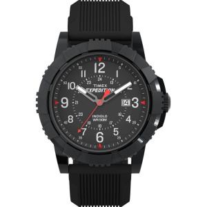 imageTimex Mens Expedition Ridge 45mm WatchBlackIP BlackBlack