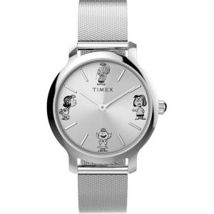 imageTimex Transcend 34mm Womens Analog Watch  Stylish Modern DesignStainless SteelSilverToneStainless Steel
