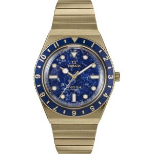 imageTimex Womens Q 36mm WatchGoldToneGoldToneBlue
