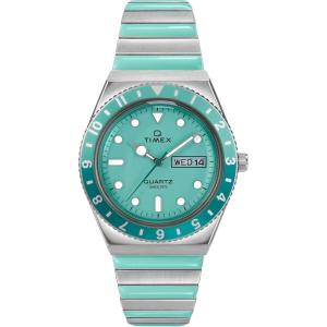 imageTimex Womens Q 36mm WatchTwoToneSilverToneBlue