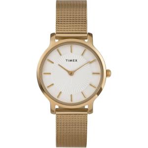 imageTimex Womens Transcend 34mm WatchGoldToneGoldToneSilverTone
