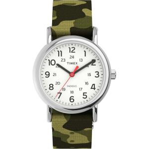 imageTimex Womens Weekender 31mm WatchGreenWhiteSilverTone