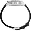 imageTimex Mens Waterbury Chronograph 41mm Watch  Black Strap Silver Dial Stainless Steel Case