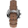 imageTimex Mens Waterbury Standard 41mm Watch  Brown Strap Black Dial SilverTone Case