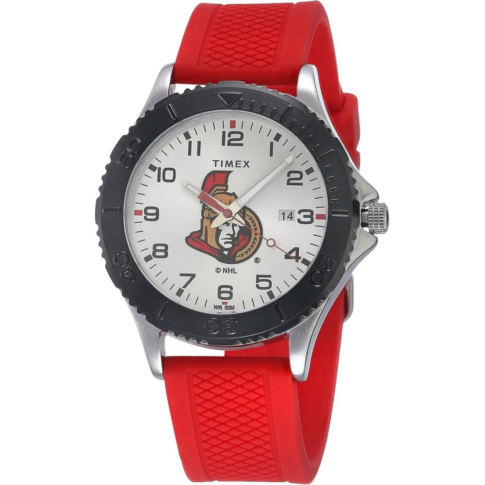 imageTimex NHL Mens 42mm Gamer WatchOttawa Senators
