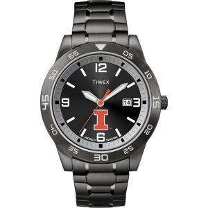 imageMens Acclaim 42mm Quartz Watch with Stainless Steel StrapIllinois Fighting Illini