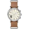 imageMens Collegiate Weekender Chrono 40mm Quartz Leather StrapSyracuse Orange