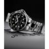 imageTimex Mens Deep Water Meridian 44mm Watch  Stainless Steel Bracelet Black Dial Stainless Steel Case