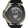 imageTimex Mens Harborside 42mm WatchBlackGoldToneGreen
