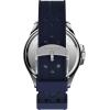 imageTimex Mens Harborside 42mm WatchBlackSilverToneBlue