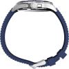 imageTimex Mens Harborside 42mm WatchBlackSilverToneBlue