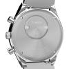 imageTimex Mens Q 40mm Watch  SilverTone Bracelet White Dial SilverTone Case