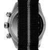 imageTimex Mens Waterbury Heritage 39mm Watch  Black SlipThru Double Layer SilverTone Dial Stainless Steel Case