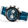 imageTimex Mens Waterbury Heritage 39mm Watch  Blue SlipThru Double Layer Blue Dial Stainless Steel Case