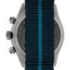 imageTimex Mens Waterbury Heritage 39mm Watch  Blue SlipThru Double Layer Blue Dial Stainless Steel Case