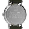 imageTimex Mens Weekender 40mm WatchGreenSilverToneWhiteSnoopy
