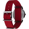 imageTimex Unisex Weekender 38mm WatchRedSilverToneWhite