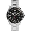 imageTimex Mens Deep Water Meridian 44mm Watch  Stainless Steel Bracelet Black Dial Stainless Steel Case
