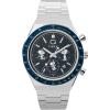 imageTimex Mens Peanuts Q 40mm Watch  Stainless Steel Bracelet Blue Dial Stainless Steel Case
