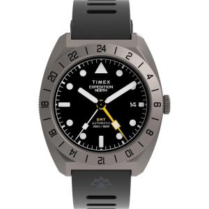 imageTimex Mens Expedition Expedition Pioneer 41mm Watch  Black Strap Black Dial Titanium Case