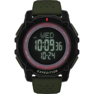 imageTimex Mens Expedition Ridge 49mm WatchGreenBlackDigital Neg Display