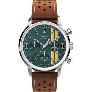 imageTimex Mens Marlin 40mm WatchBrownStainless SteelGreen