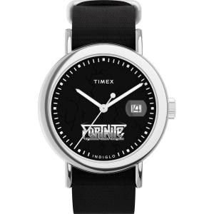 imageTimex x Fortnite Mens WatchBlackSilverToneBlack