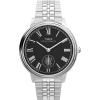 image:imageTimex Mens Waterbury Metropolitan 39mm Watch  Stainless Steel Bracelet Black Dial Stainless Steel Case