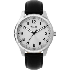 image:imageTimex Mens Main Street 42mm WatchBlackSilverSilver