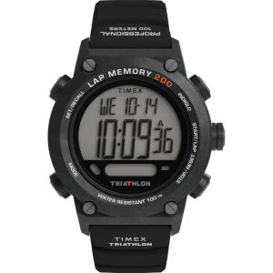 image:imageTimex Mens Triathlon 44mm WatchBlackBlackDigital