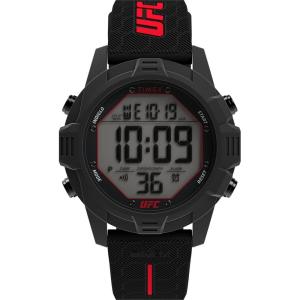 image:imageTimex Mens UFC Brawler 43mm Watch  Black Strap Digital Dial Black CaseBlackBlackDigital