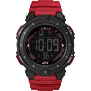image:imageTimex Mens UFC Rumble 50mm Watch  Black Strap Digital Dial Black CaseRedDigitalBlack