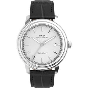 image:imageTimex Mens Waterbury Metropolitan 41mm WatchBlackStainless SteelSilverTone