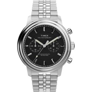 image:imageTimex Mens Waterbury Metropolitan 41mm WatchStainless SteelStainless SteelBlack