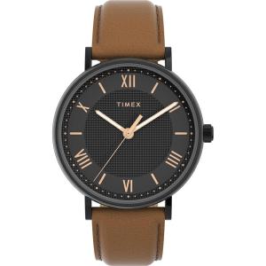 image:imageTimex Southview Mens Analogue Watch with Leather StrapBrown