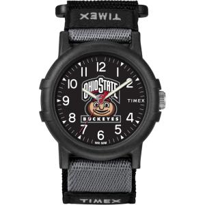 image:imageTimex Unisex Collegiate Recruit 38mm Watch  Ohio State Buckeyes with Black Fabric Strap