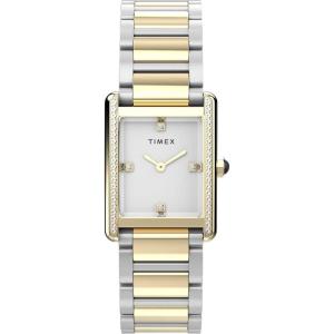 image:imageTimex Womens Hailey 24mm Watch  TwoTone Bracelet SilverTone Dial GoldTone Case