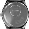 image:imageTimex Q Mens 38mm Watch  SilverTone Case GreenYellow Top Ring Black Dial with Stainless Steel Bracelet