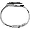 image:imageTimex Q Mens 38mm Watch  SilverTone Case GreenYellow Top Ring Black Dial with Stainless Steel Bracelet