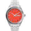 image:imageTimex Mens Waterbury Legacy DayDate 41mm Watch  Orange Dial with Stainless Steel Case amp Bracelet