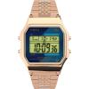image:imageTimex T80 34mm Watch with Stainless Steel BraceletRose GoldToneDigitalRose GoldToneBlue