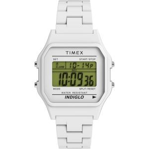 image:imageTimex T80 34mm Watch with Stainless Steel BraceletWhite
