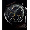 image:imageTimex Mens Waterbury Ace FlyBack Chronograph 43mm Watch  Brown Strap Black Dial Black Case