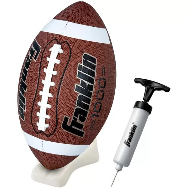 Franklin Sports GripRite Gold Pump and Tee Football SetOfficial